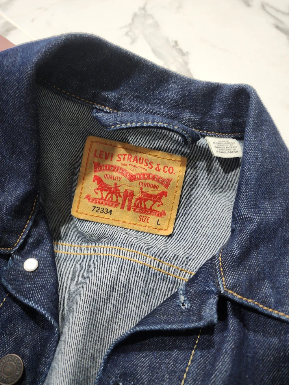 Mens Levi's Indigo Blue Denim Trucker Jacket